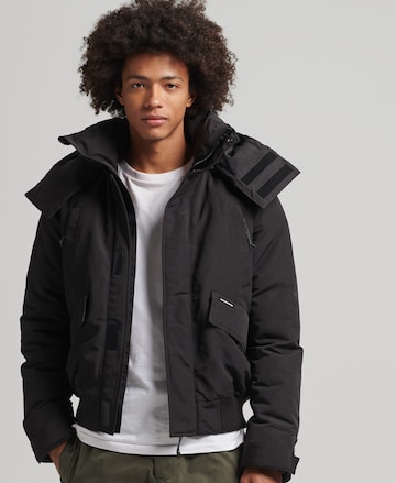 Superdry Winter Jacket 'Expedition Everest' in Black: front