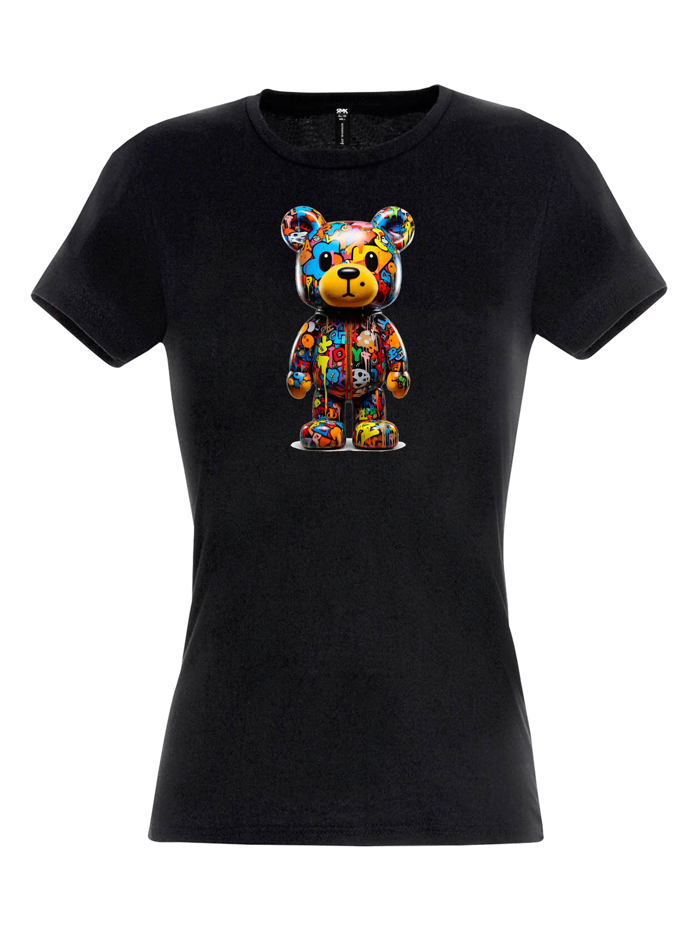 RMK Shirt 'Bear' in Black: front