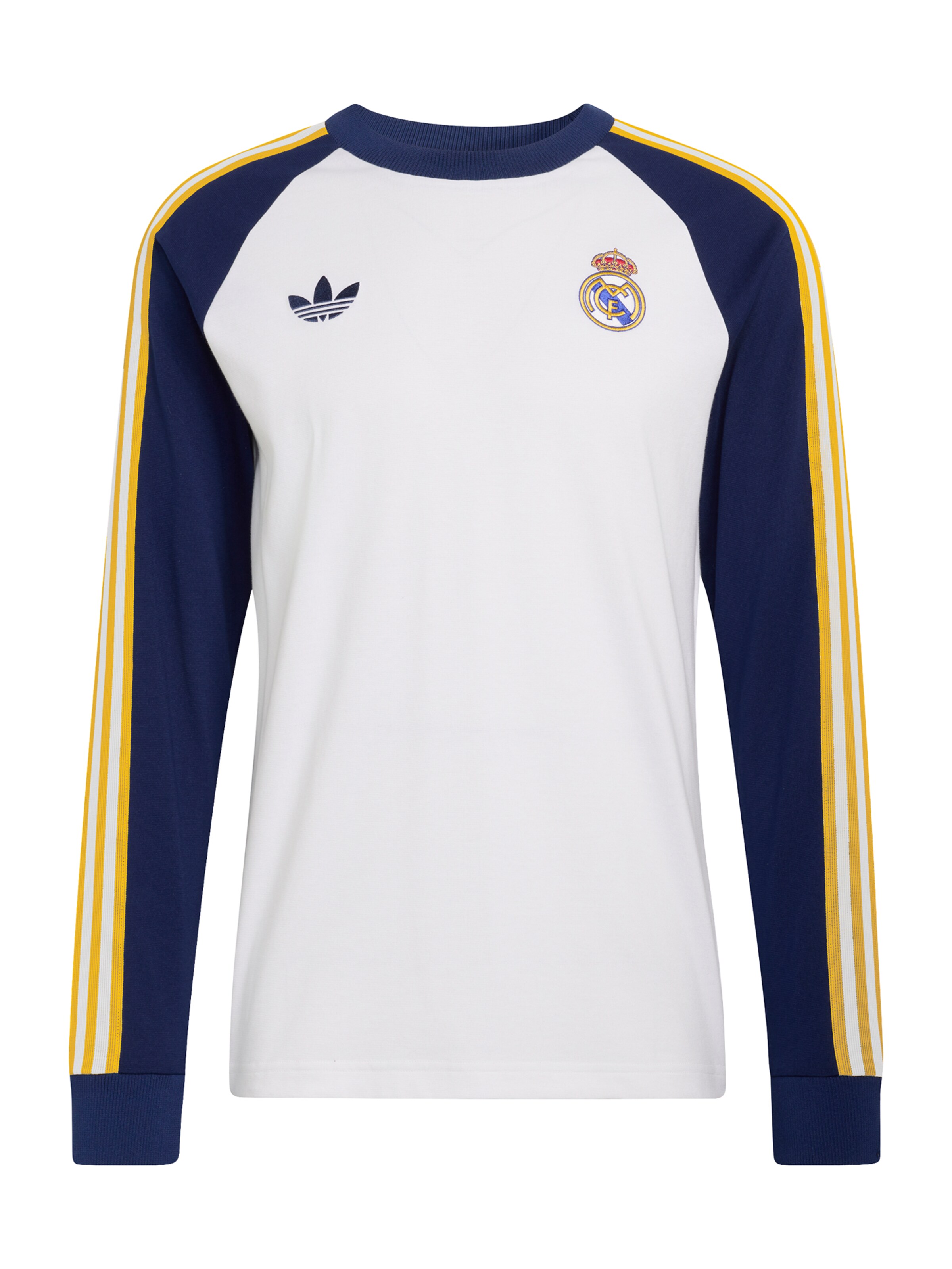 ADIDAS PERFORMANCE Funktionsskjorte 'REAL' i navy / gul / hvid, Produktvisning