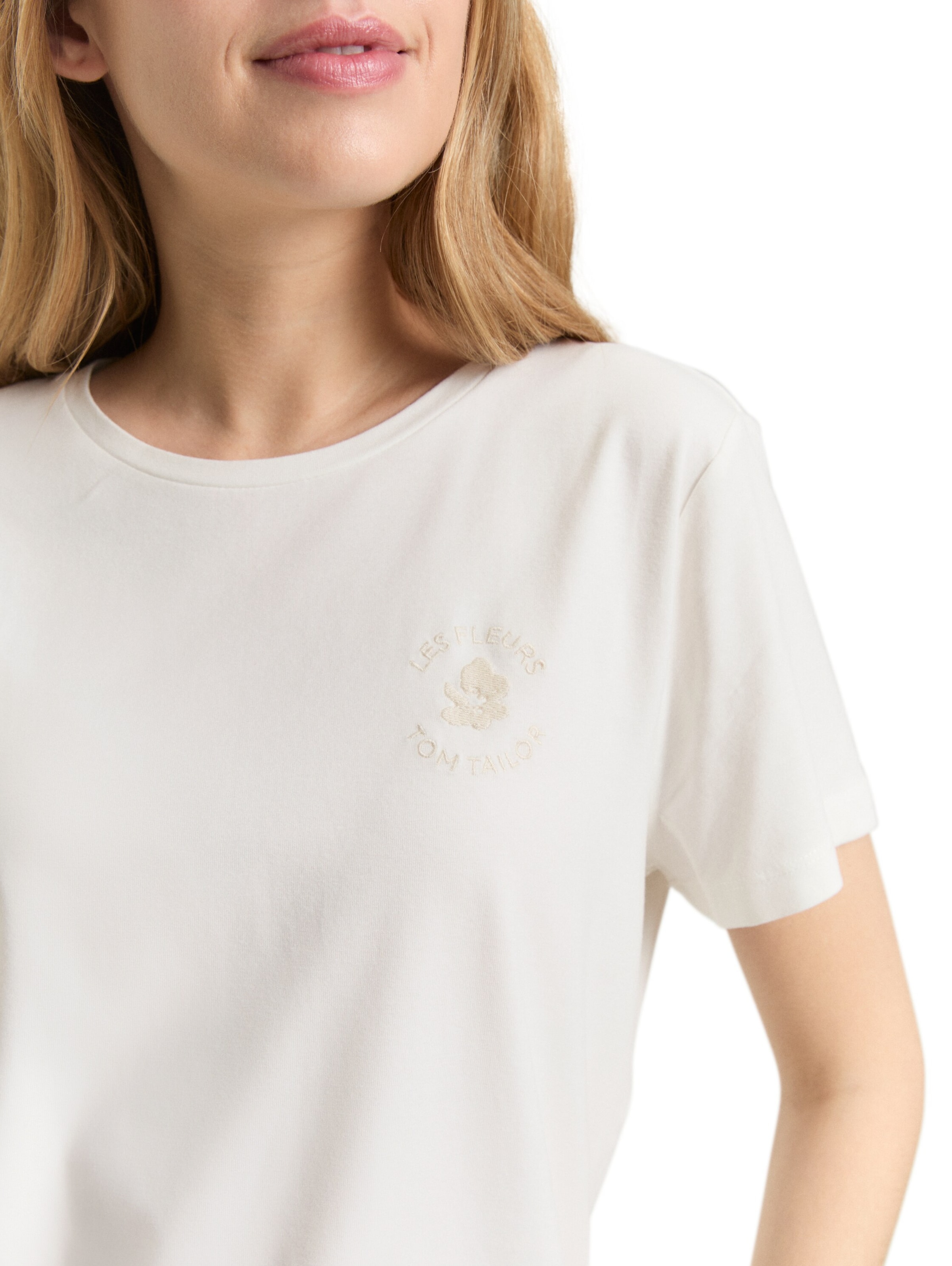 TOM TAILOR Majica | bela barva