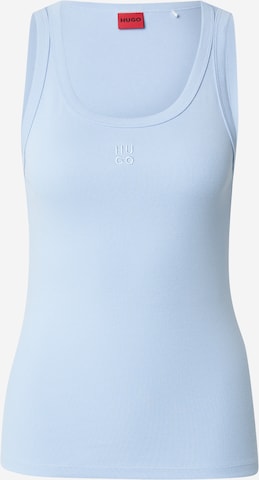 HUGO Top 'Datamia' – modrá: přední strana