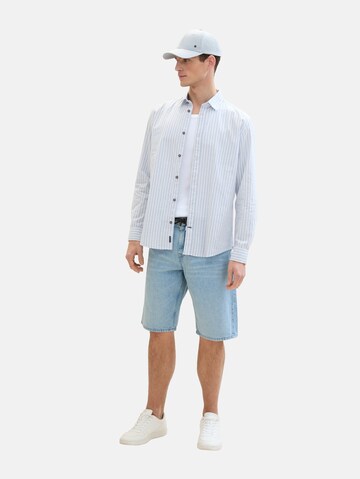 TOM TAILOR Regular fit Button Up Shirt in Blue