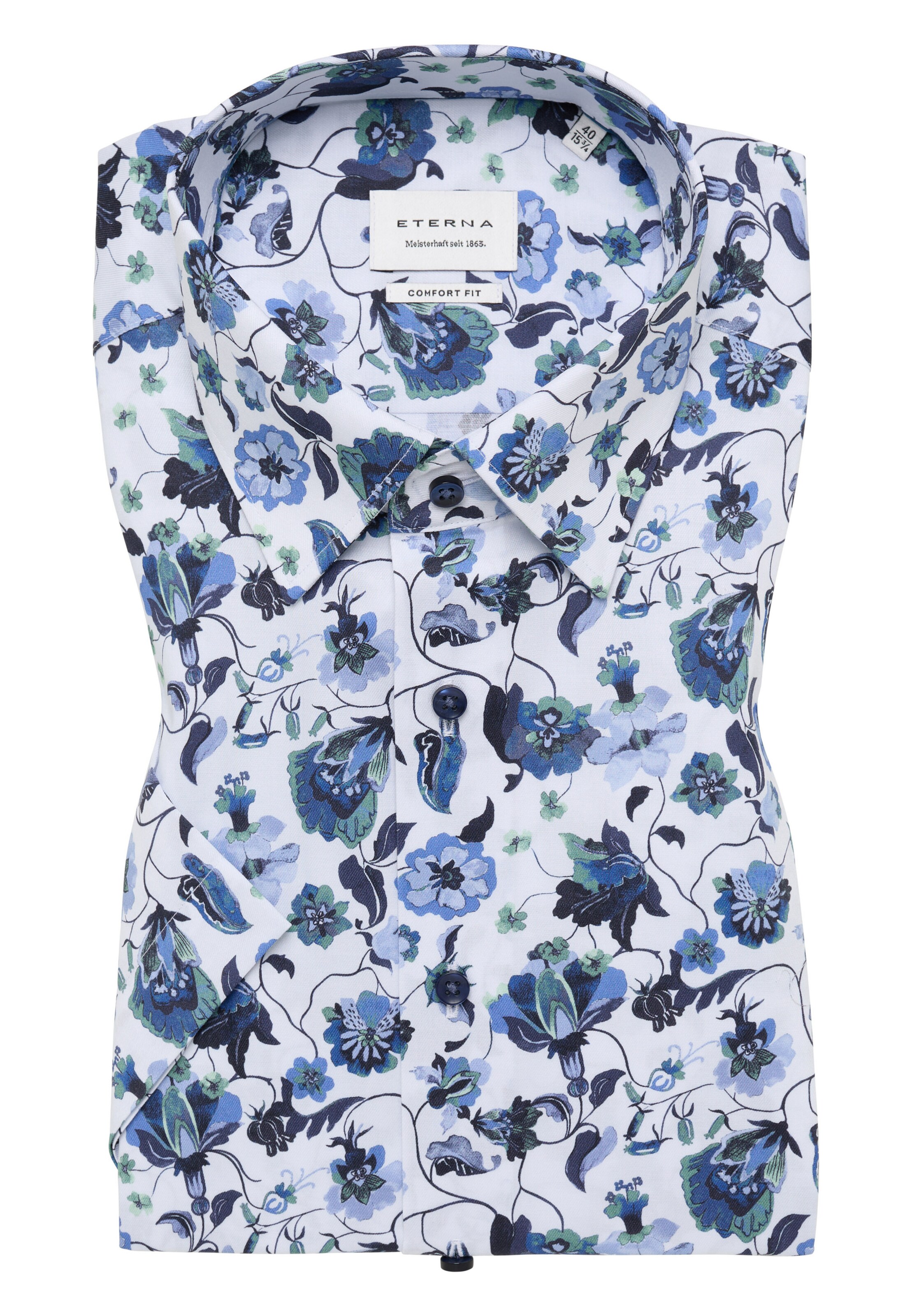ETERNA Comfort fit Zakelijk overhemd in Blauw