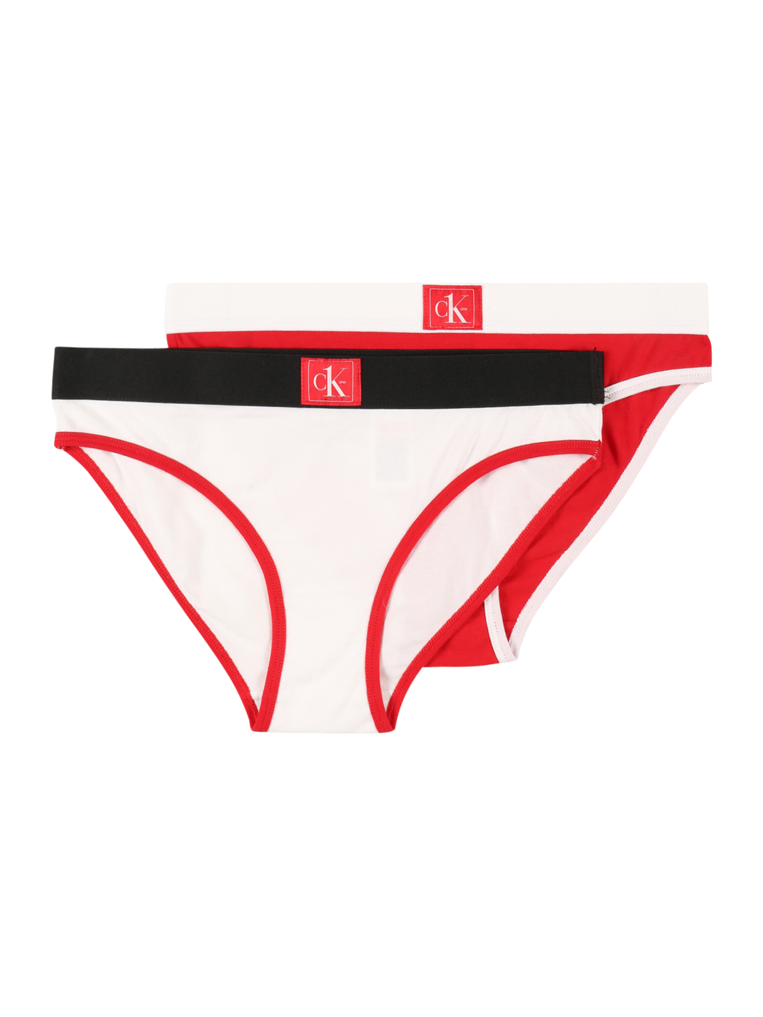 HGcTD Ragazza (taglie 140-176) Calvin Klein Underwear Pantaloncini intimi in Rosso, Bianco Naturale 