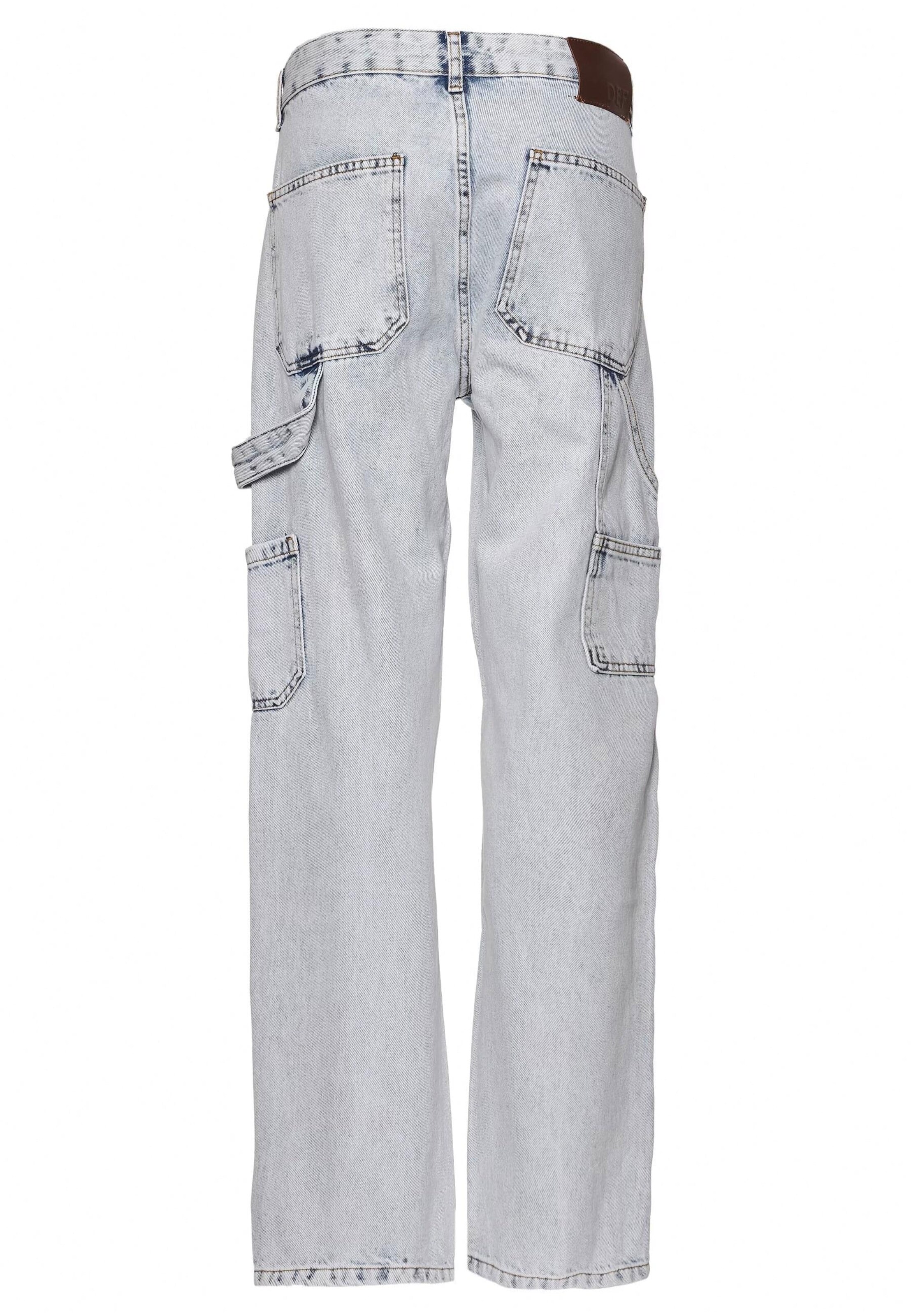 DEF Loosefit Cargojeans 'Humble' in Blauw