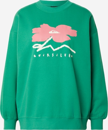 QUIKSILVER Mikina - Zelená: predná strana