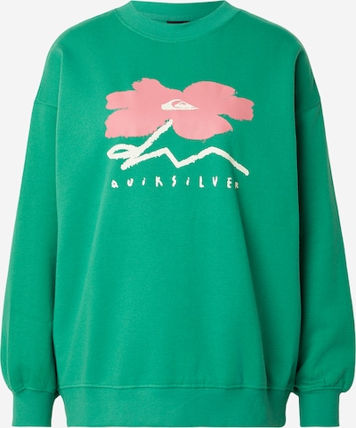 QUIKSILVER Sweater majica u travnato zelena / roza / bijela, Pregled proizvoda