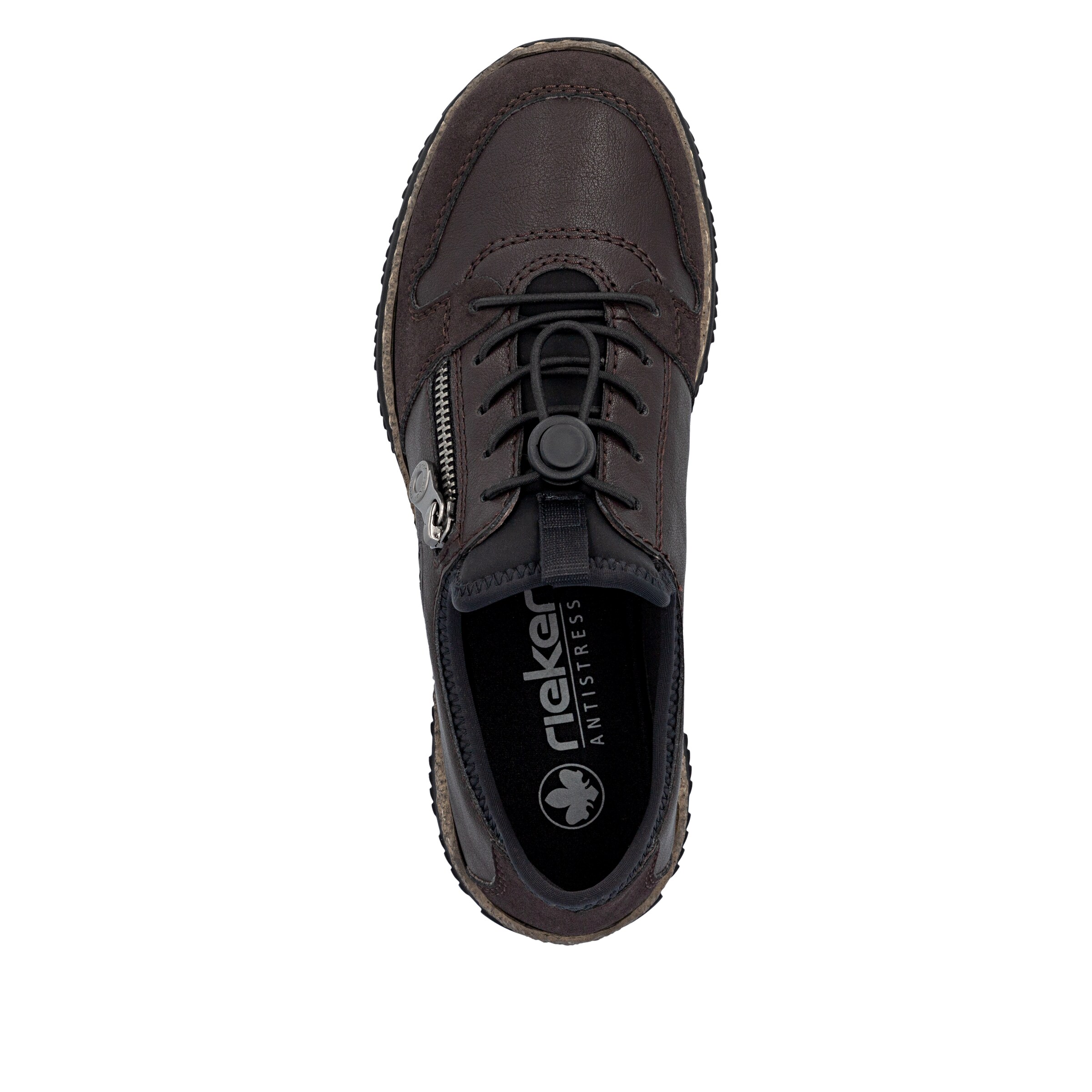 Chaussure de sport à lacets Rieker en marron
