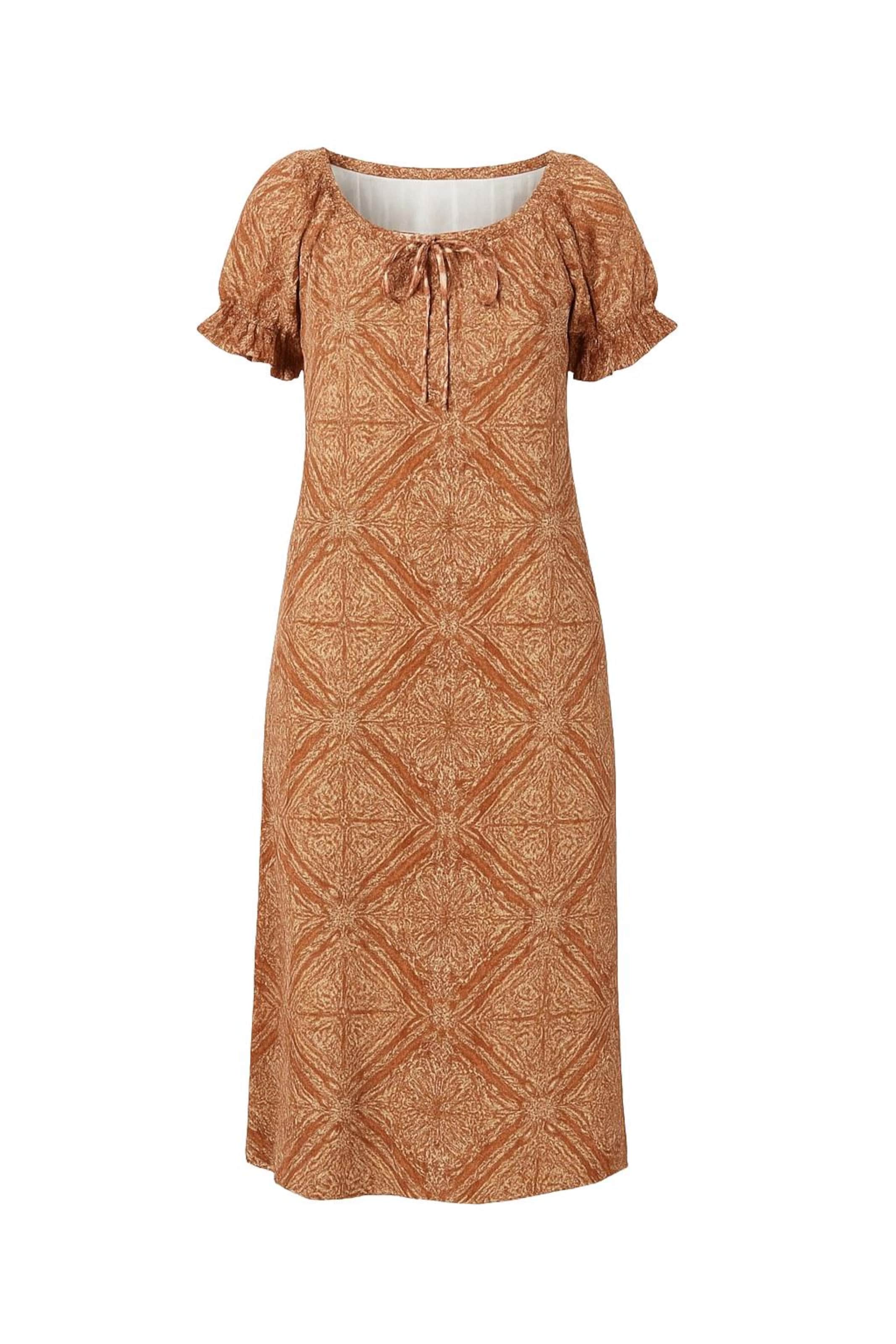 Stil Diva Dress in Brown: front