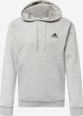 ADIDAS SPORTSWEAR - Sweatshirt de desporto 'Essentials Fleece' em cinzento: frente
