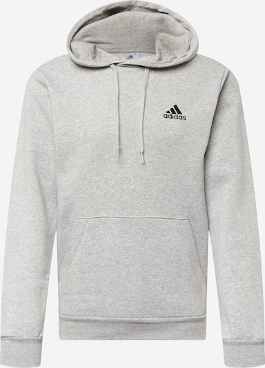 Sportinio tipo megztinis 'Essentials Fleece' iš ADIDAS SPORTSWEAR, spalva – pilka / juoda, Prekių apžvalga