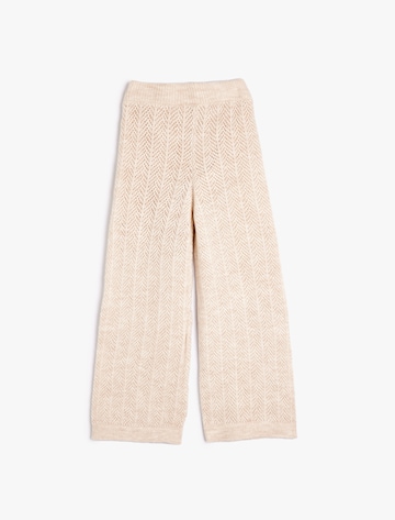 Koton Flared Broek in Beige