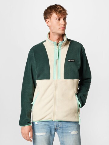 COLUMBIA Athletic fleece jacket 'Back Bowl' in Beige: front