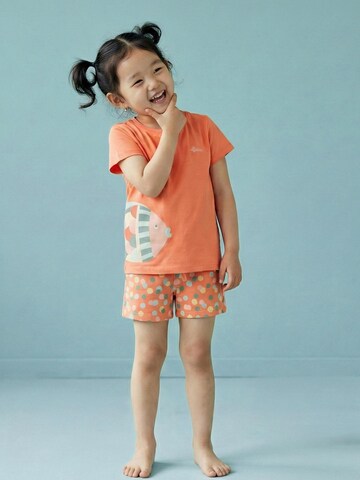SIGIKID Pajamas 'Shorty Pyjama Nachtwäsche' in Orange