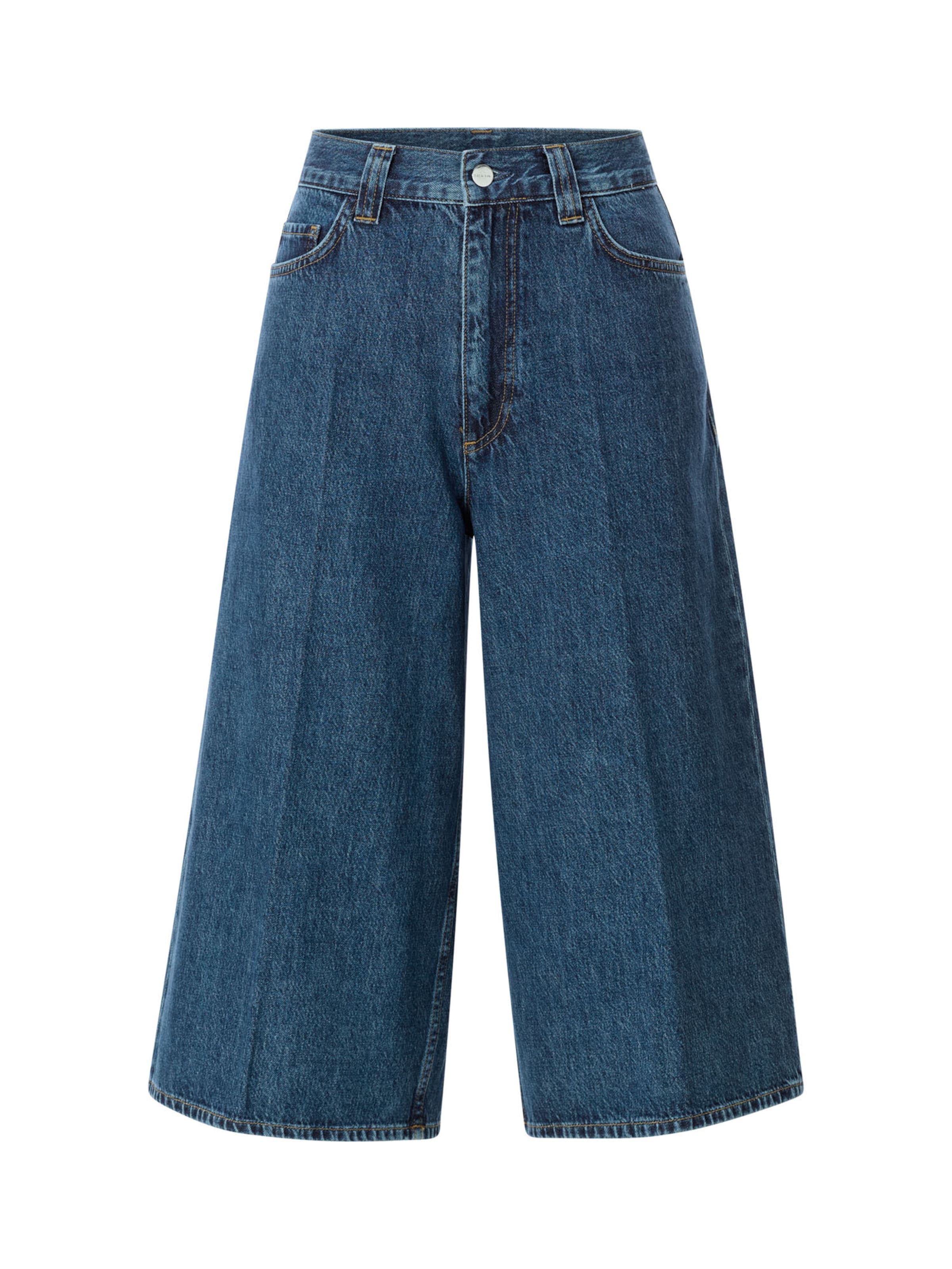 Jeans Rich & Royal di colore blu denim, Visualizzazione prodotti