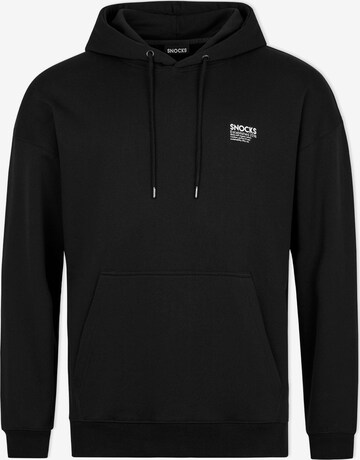 SNOCKS Sweatshirt in Black: front