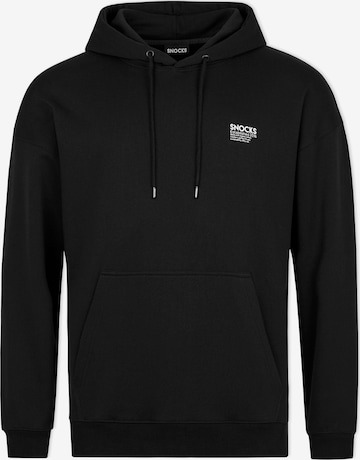 SNOCKS Sweatshirt in Black: front