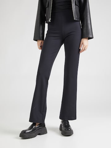 Abercrombie & Fitch Rozkloszowany krój Spodnie 'PONTE' w kolorze czarny: przód