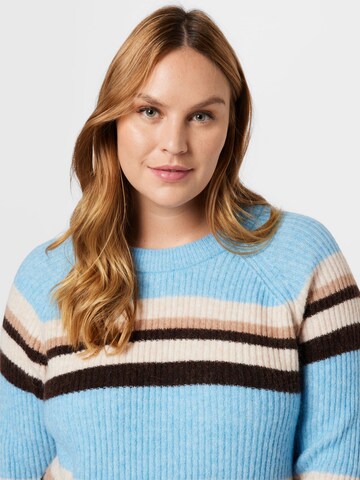 Selected Femme Curve Pullover 'STINE' in Blau