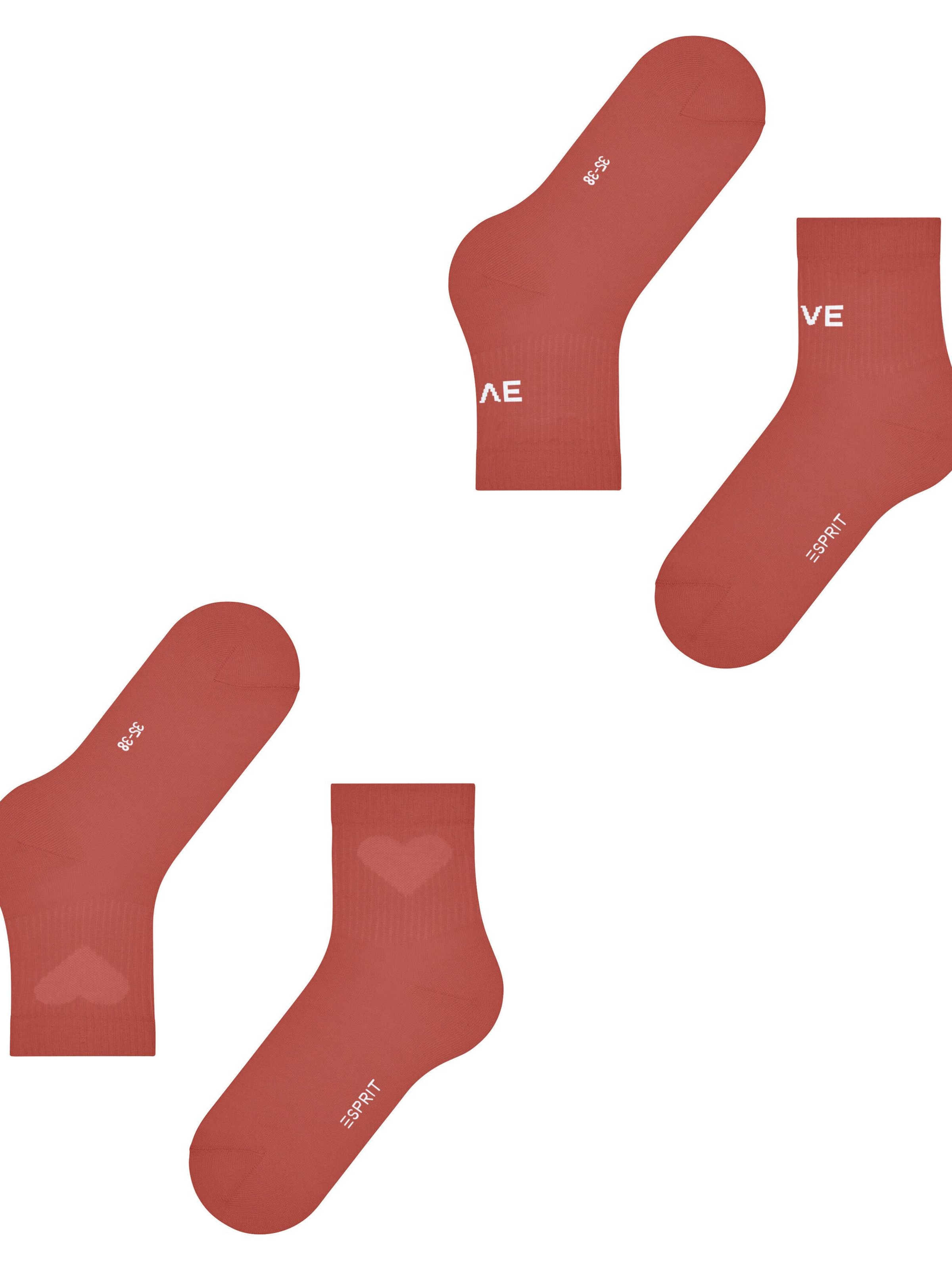 ESPRIT Socken 'Heart & Love'‌‌‌‌‌‌‌‌ in Rot