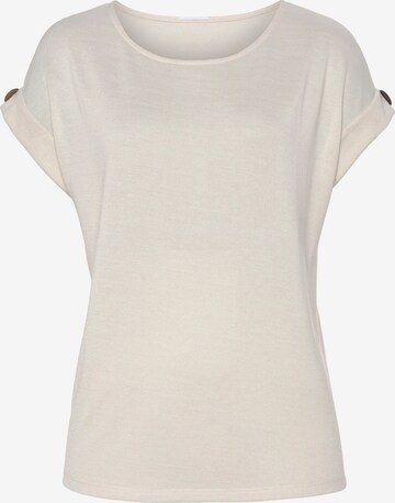 LASCANA T-shirt i beige