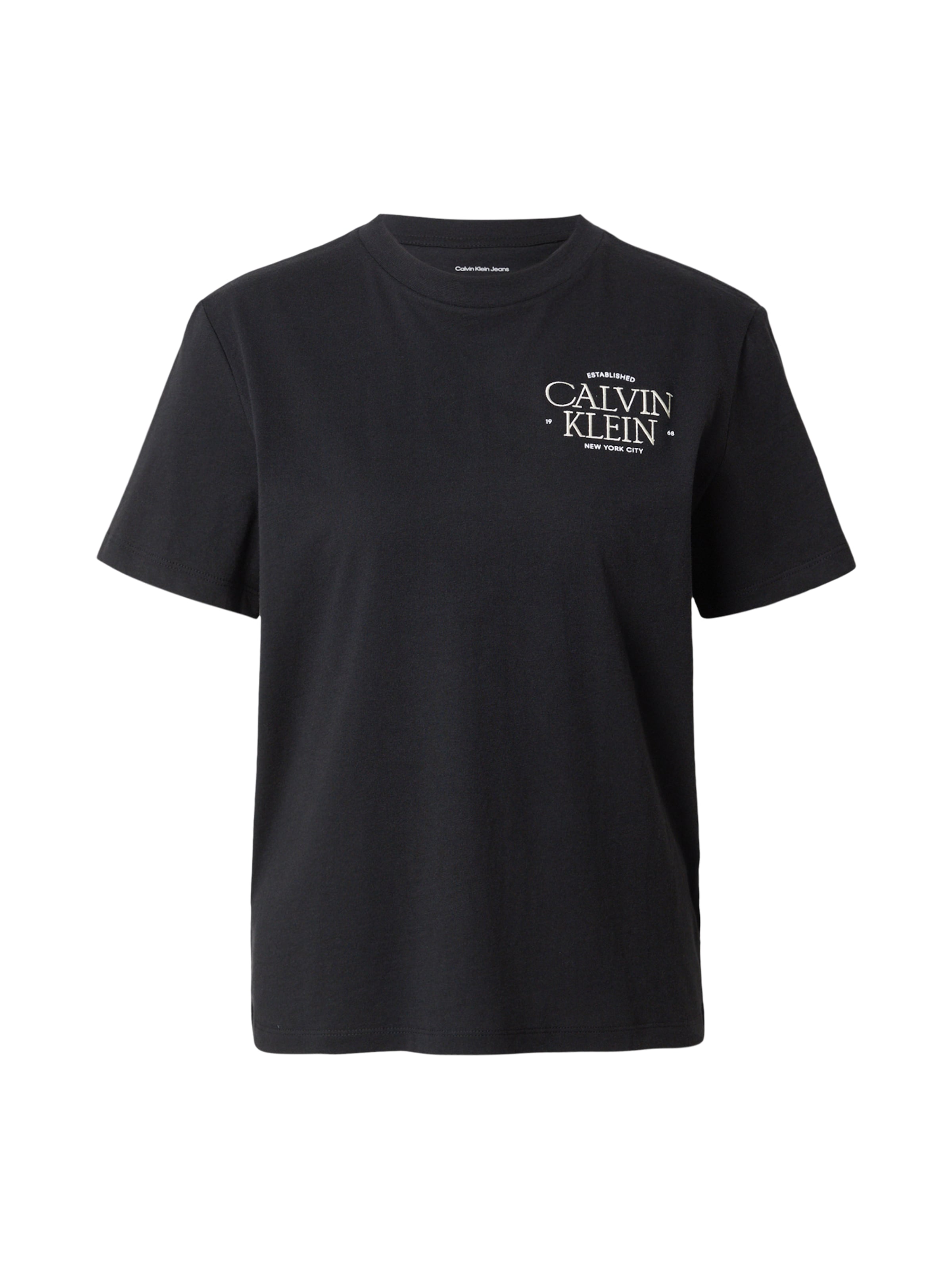 Calvin Klein Jeans T-Shirt 'CLASSIC' in Schwarz: Vorderseite