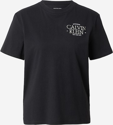 juoda Calvin Klein Jeans Marškinėliai 'CLASSIC': priekis