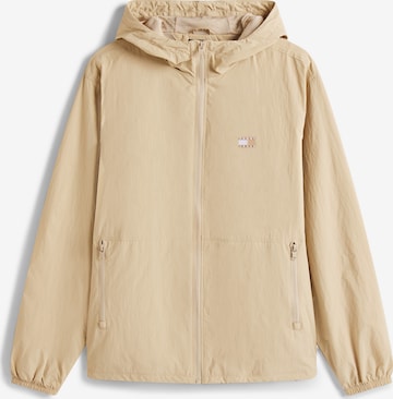 Tommy Jeans Демисезонная куртка в Бежевый: спереди