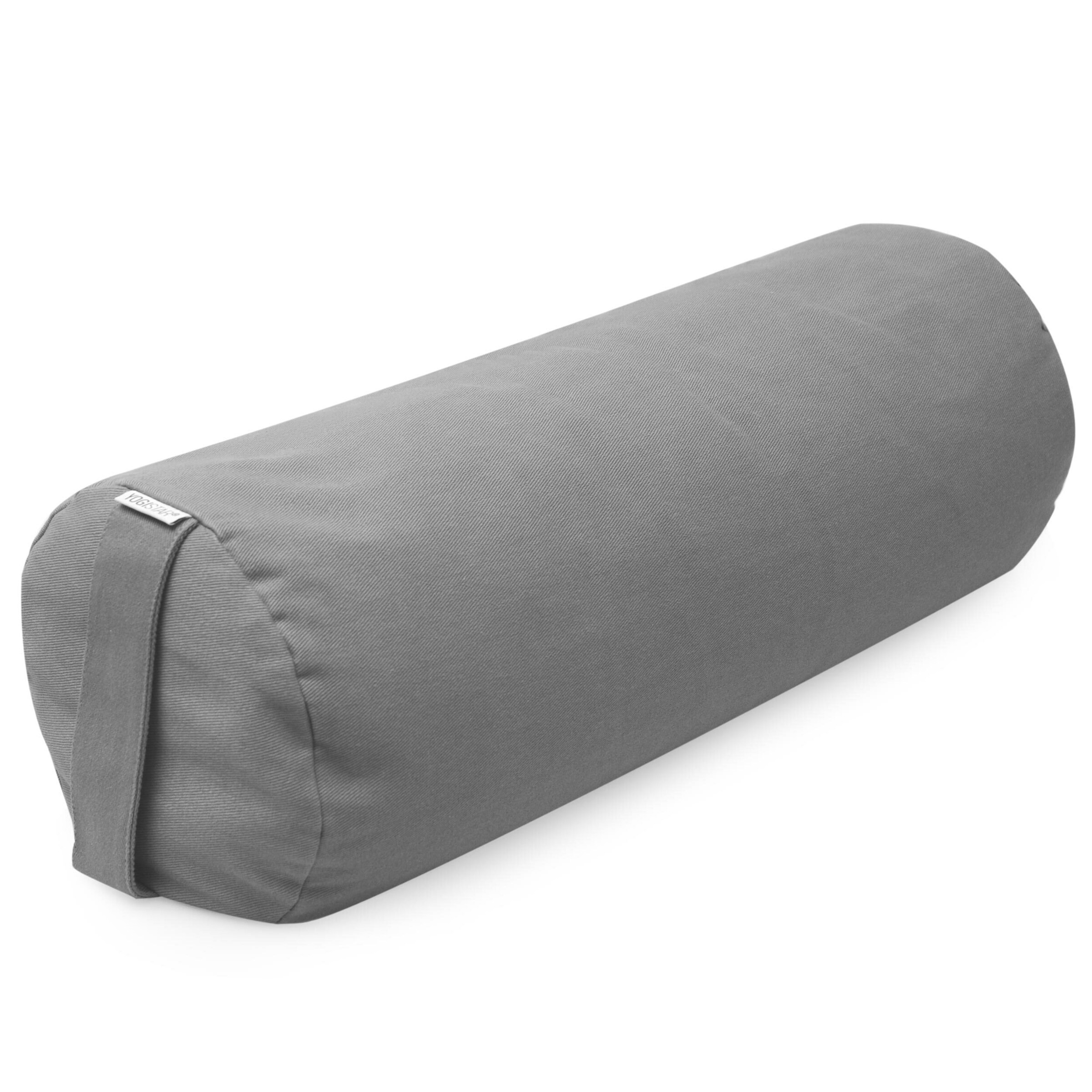 YOGISTAR.COM Pillow in Grey: front