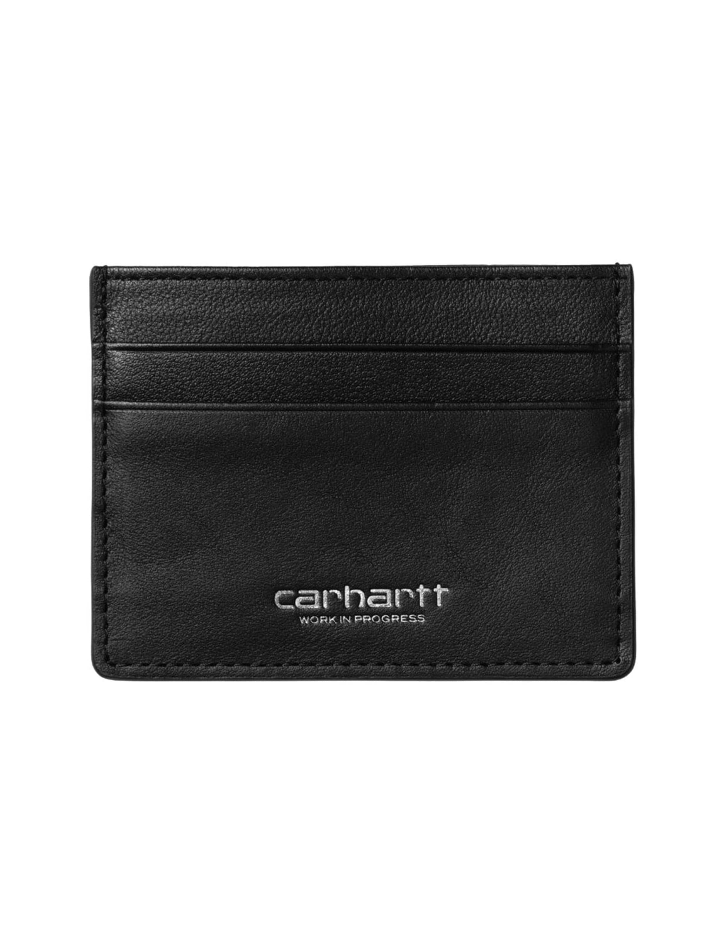 Carhartt WIP Wallet 'VEGAS CARDHOLDER BLACK / SILVER' in Mixed colors: front