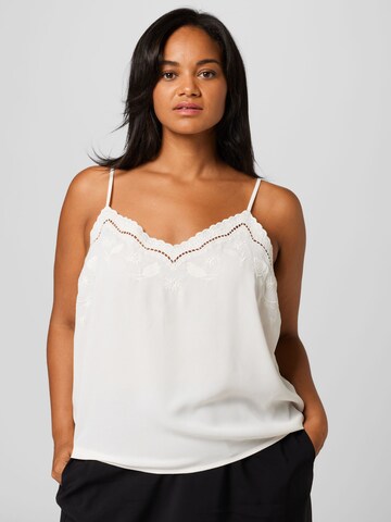 Guido Maria Kretschmer Curvy - Top 'Sila' em branco: frente