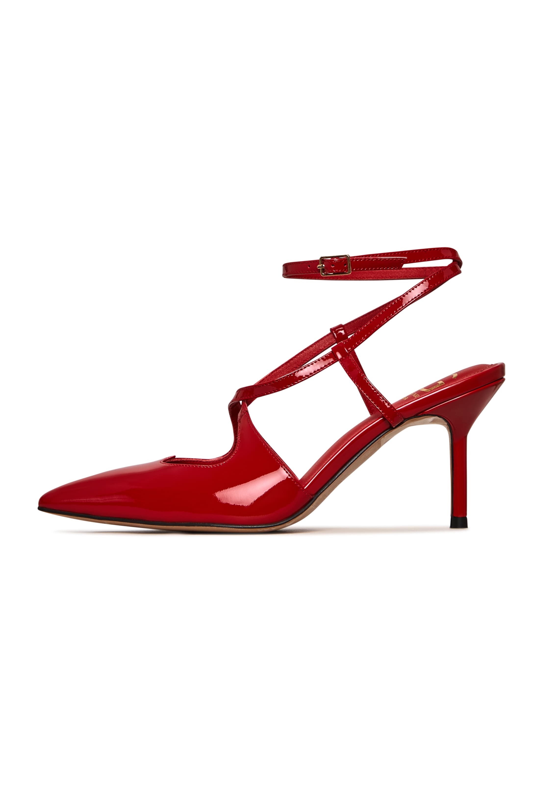 CESARE GASPARI Slingpumps in Rood: voorkant