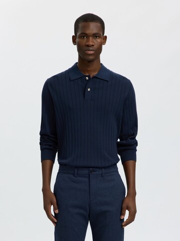 SELECTED - Jersey en azul: frente