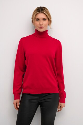 Pull-over 'CR Villea' Cream en rouge : devant