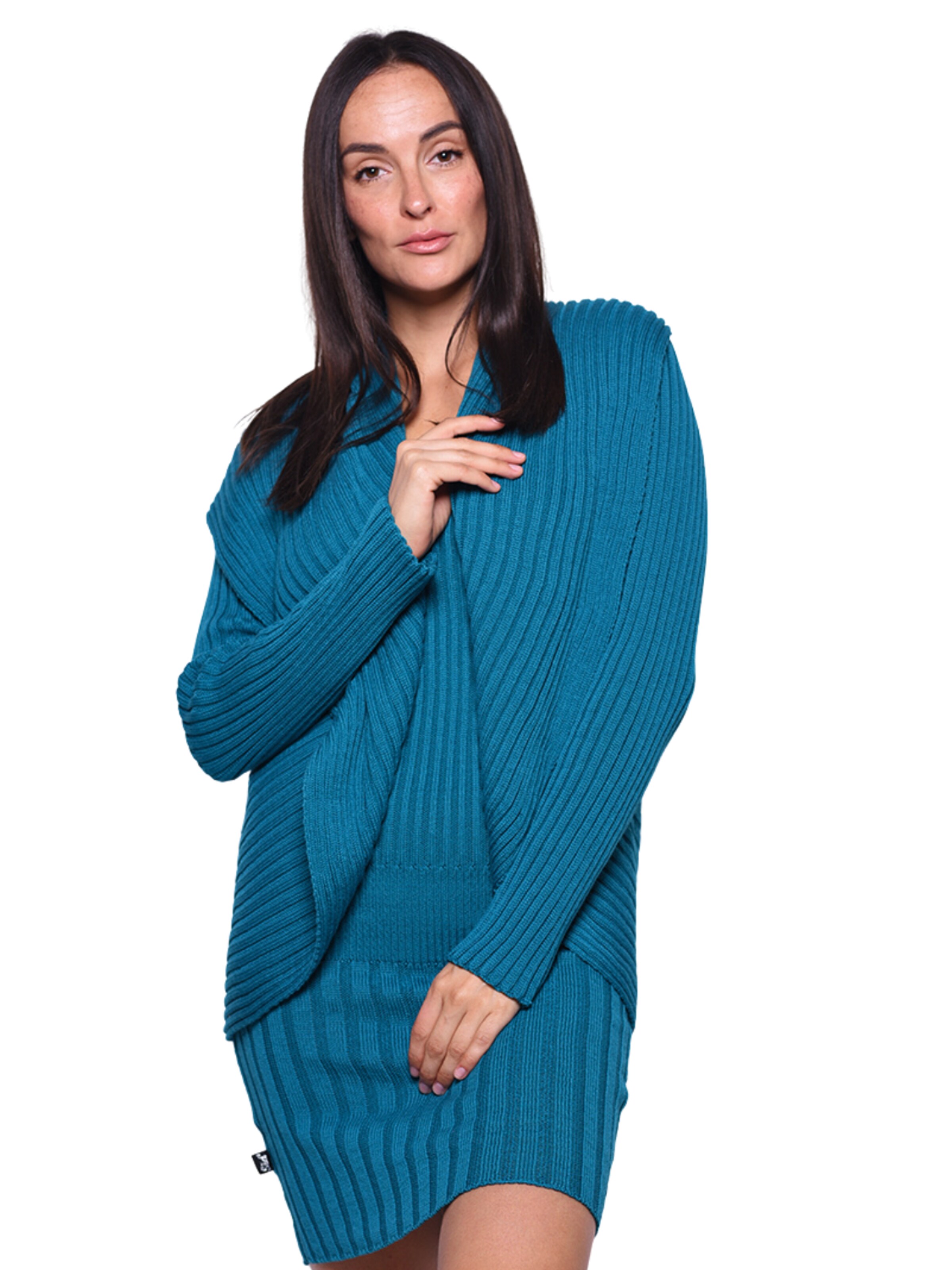 Süel knitwear - Cárdigan 'Round ribbed' en verde