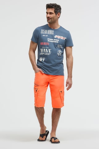 CAMP DAVID Regular Pants in Orange: front