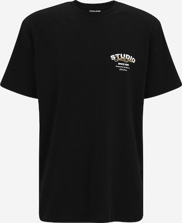 Jack & Jones Plus Shirt 'JJYUKI' in Black: front