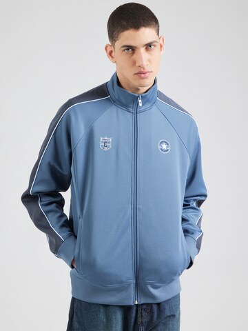 CONVERSE - Sudadera con cremallera en azul: frente
