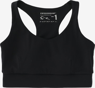 SWEDEMOUNT - Sujetador deportivo 'Move' en negro: frente