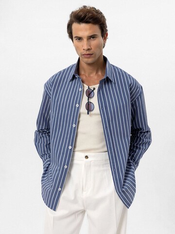 Antioch Regular fit Button Up Shirt 'Fiorenze' in Blue: front