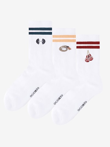 Occulto Athletic Socks 'Rio' in White