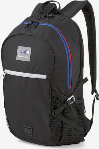 PUMA Sports Backpack 'BMW Motorsport' in Black: front