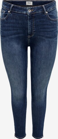 ONLY Carmakoma Skinny Jeans i blå: forside