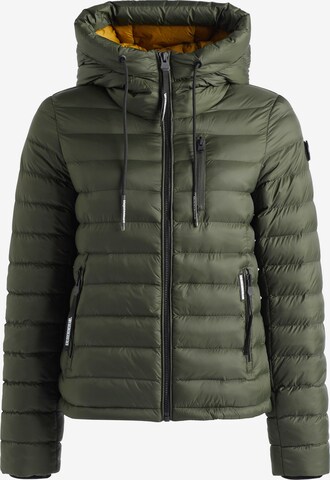 khujo Winter Jacket ' Lovina ' in Green: front