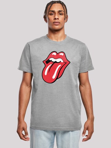 F4NT4STIC Shirt 'The Rolling Stones ' in Grijs: voorkant