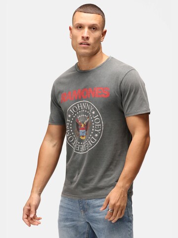 Recovered T-Shirt 'Ramones' in Grau: Vorderseite