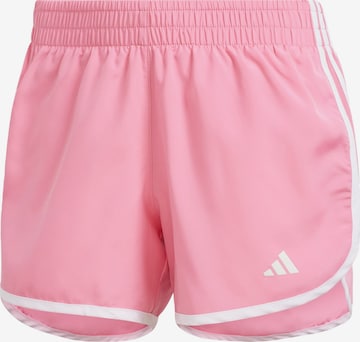 ADIDAS PERFORMANCE Regular Workout Pants 'Marathon' in Pink: front