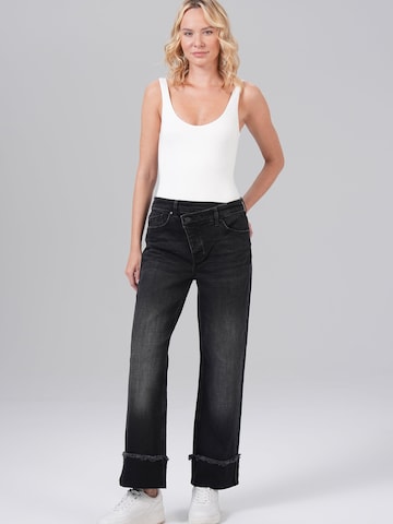 M.O.D MIRACLE OF DENIM Wide leg Jeans in Black: front
