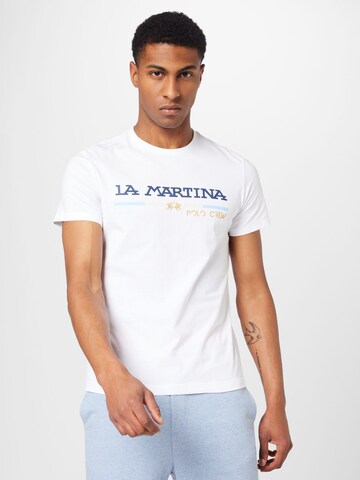 La Martina Тениска в бяло: отпред