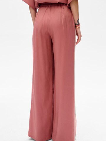 Blue Shadow Wide leg Pants in Pink
